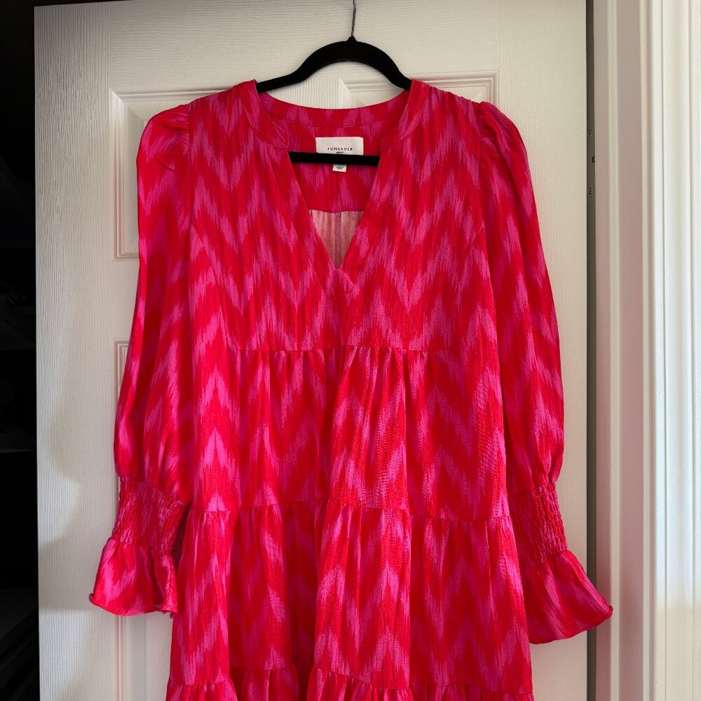 Tuckernuck Size L - Hot Pink Ikat Dress